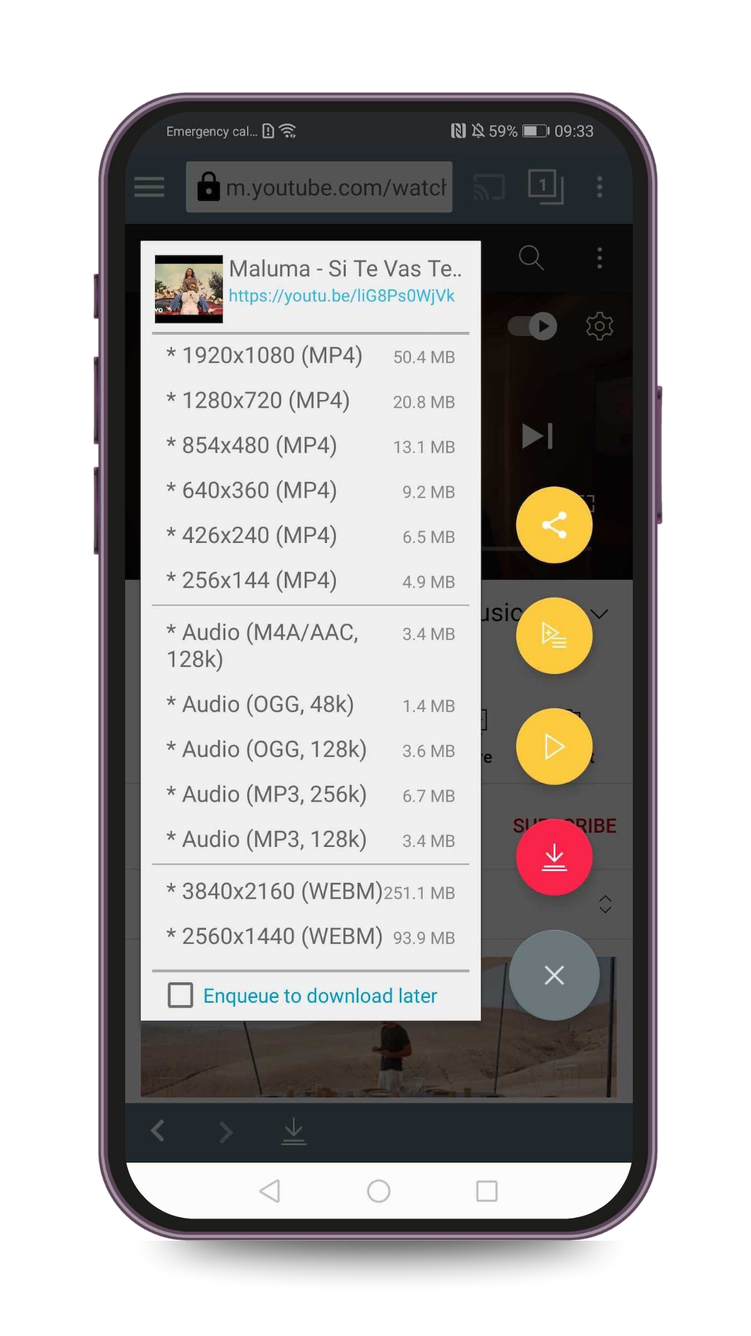 TubeMate APK Interface